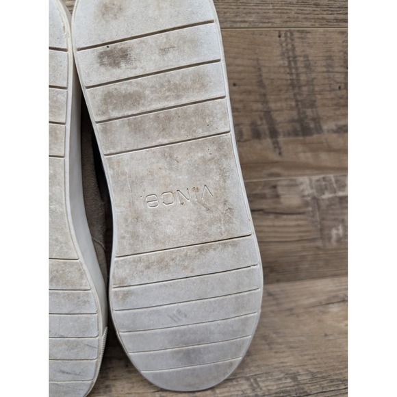 Vince Suede Chukka Sneakers Women's Size 9 Taupe Minimalist Quiet Luxury - Picture 12 of 16